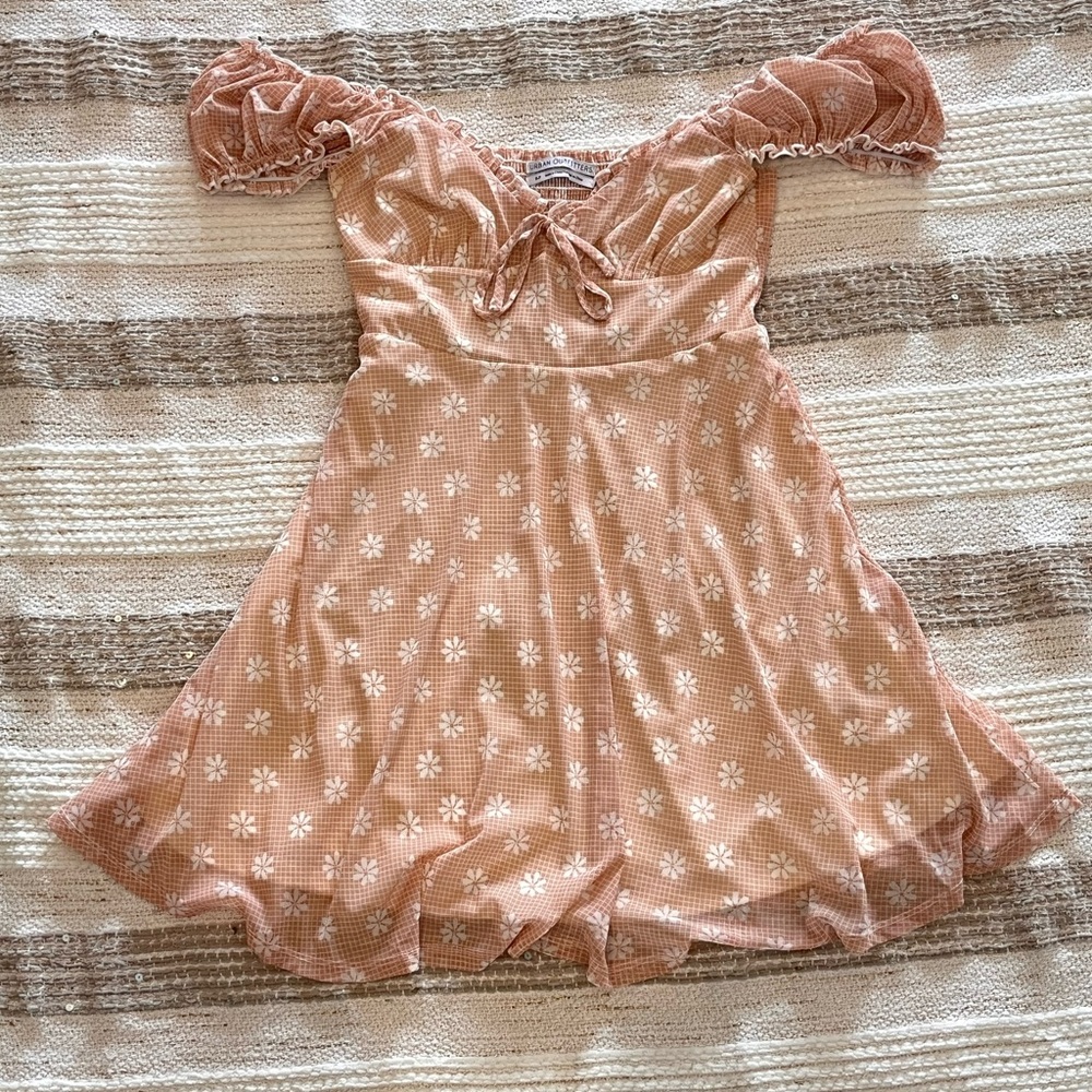 Urban Outfitters Peach Floral Dress